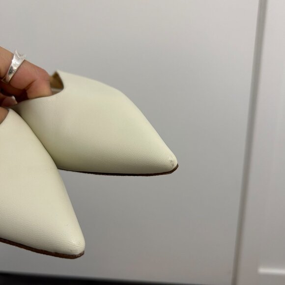 Jil Sander Sling Back Cream Flats - Picture 5 of 5